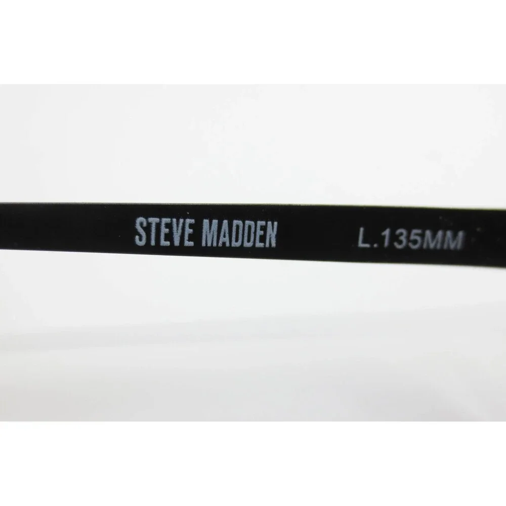 Steve Madden Dramatic Black Rectangular Semi Rimless Eyeglasses 54-16-135 35544
